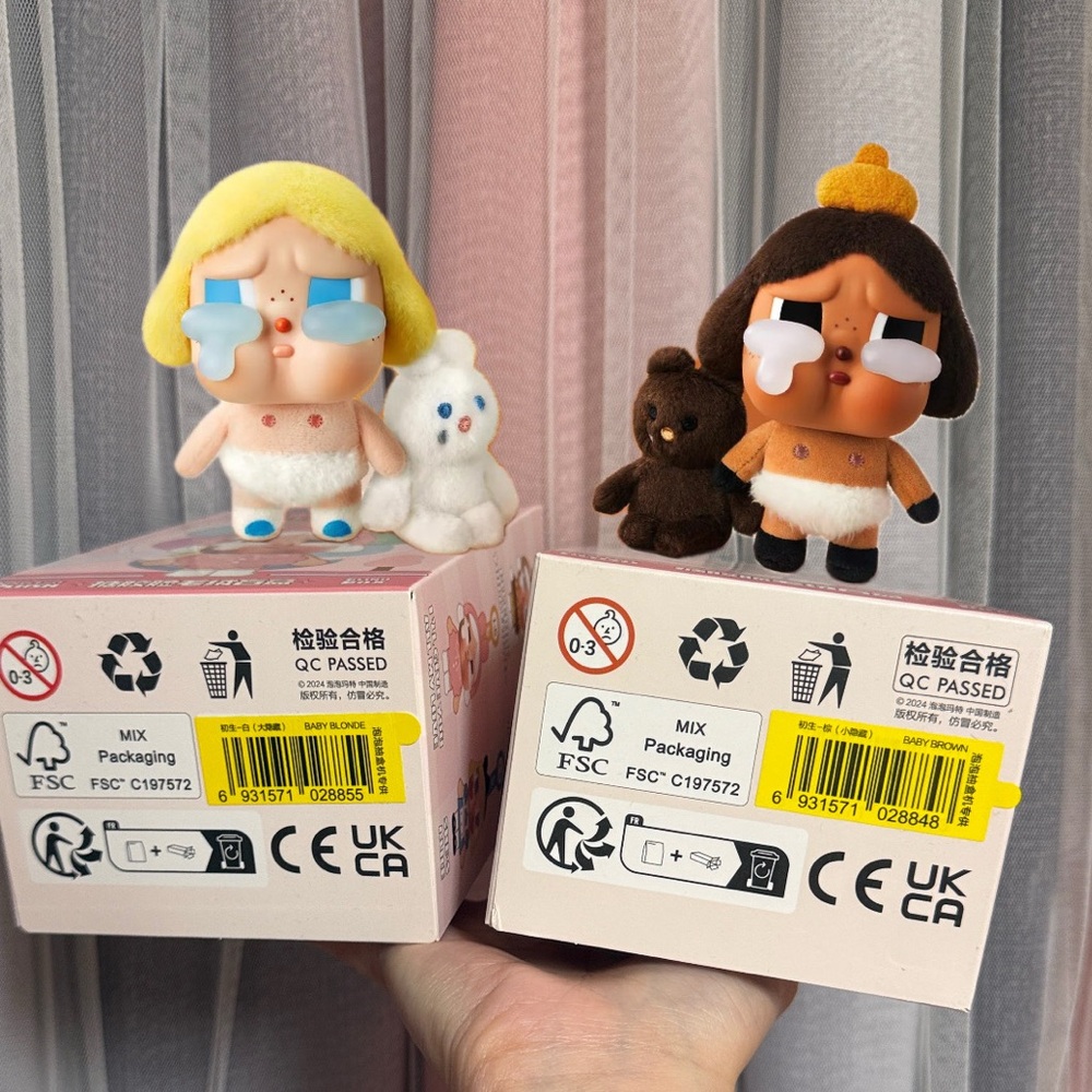 🎁 2 Secret POP MART CRYBABY SECRET BABY BROWN BABY BLONDE 🎄